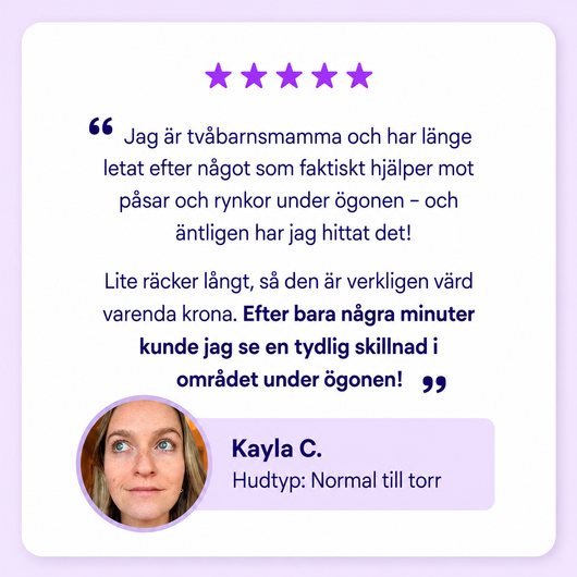 Ögon kräm mot Påsar & Linjer